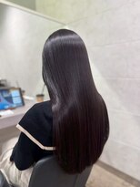 キュア 表参道(CURE)&nbsp;ココアブラウンラベンダーベージュ艶髪ショコラカラー髪質改善