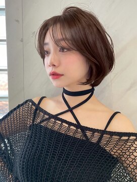 サイン 渋谷(SIGN) 韓国ヘアハッシュカットレイヤーカットブリーチ無し韓国ボブ渋谷