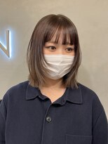 オーレント(AULENT)&nbsp;タッセルボブ　切りっぱなしボブ　顔まわりレイヤー　ウルフボブ