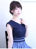 簡単アレンジシリーズくるりんぱと編み込みヘアー