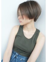 ナヌーク シブヤ(nanuk shibuya) 【nanuk】ボーイッシュなハイトーンショート◇セピアグレー