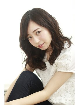 ブリーチ ラボ エーアイ 原宿店(BLEACH LABO Ai) 20代30代40代50代 色っぽふんわりミディの重軽ウェーブヘア♪