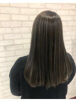 ビス ヘア アンド ビューティー 西新井店(Vis Hair＆Beauty)&nbsp;ハイライト/立体感/グレージュ/アッシュ/艶感ストレート/小顔