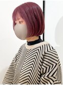 ヘアメイクオズ&佐藤魁斗　ピンクボブ