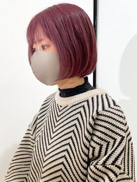 ヘアーメイクオズ(hair make O/S) ヘアメイクオズ&佐藤魁斗 ピンクボブ