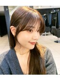 似合わせシースルーバング　青山　表参道　前髪　似合わせカット