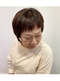 【脱白髪染め/ハイライト】4ヶ月持ちショート