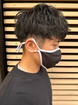 ニアウ 伊勢崎連取店(Niau)&nbsp;ツイストスパイラルパーママッシュメンズパーマ波巻きパーマ