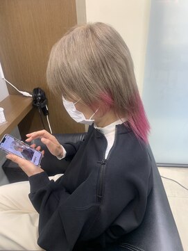 ディア(.eer) 【.eer/ディア】ミディアムウルフ/ピンク/ミルクティー/心斎橋