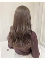 ガリカ 横浜(Gallica) 【mirei】艶髪ラベンダーグレージュ/大人フェミニンロング<横浜>