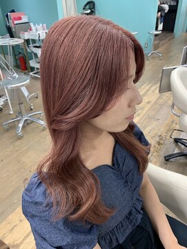 リーホリエ(Lee Horie) 【mio】顔周りカット×淡ピンクカラー♪