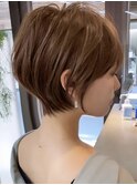 ショートボブ×ショコラアッシュ【束感/ヘルシースタイル/立川】