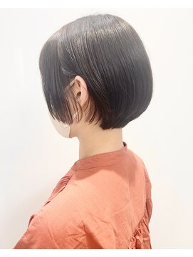 モリオフロムロンドン 松戸店(Morio from London) 【松戸　石山】黒髪耳掛け丸みショートボブコンパクトボブ