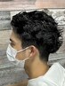 メンズ限定　cut+パーマ　4840円　西八王子