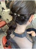 髪質改善　お呼ばれヘア　編み下ろし ヘアアレンジ@田代4/29
