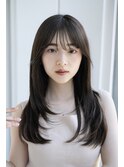 レイヤーカット/顔まわりレイヤー/顔まわりカット/前髪カット