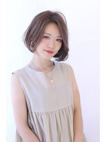 オーロ 西大寺店(ORO)&nbsp;ブラウンが可愛いショートボブ