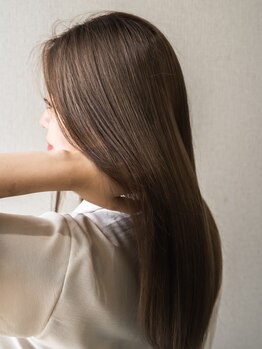 マナヘアー 倉敷(Mana Hair)の写真/話題の【髪質改善】強くしなやかでツヤのある髪が長続き♪カラーと同時OKのスペシャルメニューも好評[倉敷]