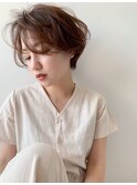 【似合わせカット】フェザーショート/細めハイライト/ショート