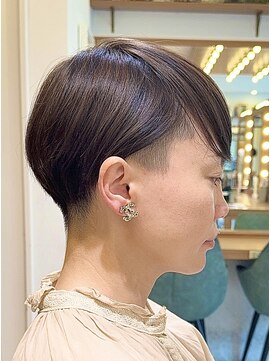 ロンド パルティール 大宮(Lond partir) ミニウルフレイヤーカット顔周りカット前髪カットショート/大宮