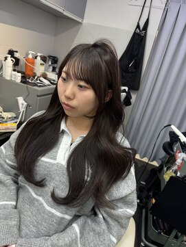 アマトウキョウ アユンチェ(AMA TOKYO×AYUNCHE) 韓国ヘア　2wayバング  レイヤーカット くびれヘア  顔周り