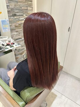 コム(com by neolive) ブリーチ無しでつくるチェリーピンク♪