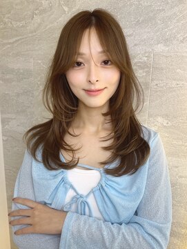 ロンドガーネット 池袋(Lond garnet) ミニウルフレイヤーカット顔周り前髪韓国ミディアムロング/池袋