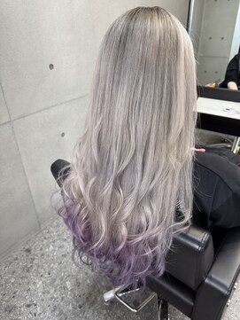 パヌポン(PANUPON) ハイライトダブルカラーケアブリーチベージュバレイヤージュ