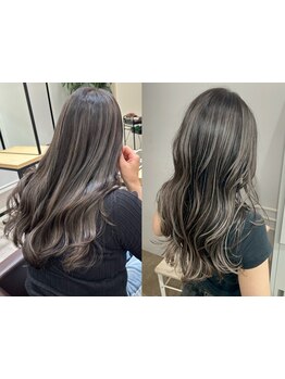 白髪の気になるお悩みを改善＊悩みをカバーした似合わせカラーをご提案♪明るく魅せるグレイカラー◎