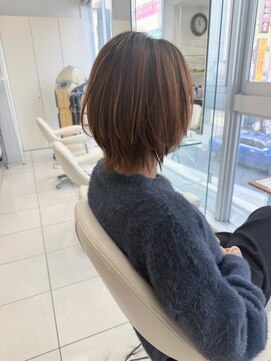 ヘアアンドデイスパ アグー(hair&dayspa AGU) 【横須賀中央AGU】くびれボブ 外ハネ