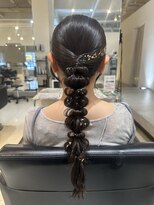 グランアディクト(Gran addict) タイトな編みおろしhair