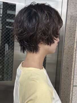 ゴーズゴー 吉祥寺(e)店(go s go) 顔まわりレイヤーボブ/ハッシュレイヤー/ウルフ/ショートパーマ