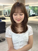 ハニー 町田(HONEY)&nbsp;レイヤーカット/ヘーゼルベージュ/小顔