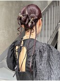 bibito ヘアセット ヘアアレンジ リボンアレンジ