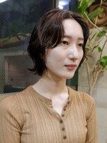 オーオ シカシカ(OOO YY)&nbsp;絶妙でお洒落なバランスにこだわったニュアンスボブパーマ