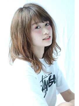 ベルス(bellus) 【Dual care bellus】無造作ウェーブ×シースルーバング