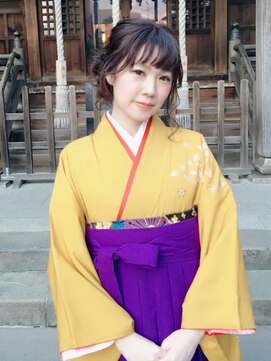 ネオリーブエム(Neolive em;) neolive em;元住吉店 卒業式 袴 着付け ヘアーアレンジ ♪