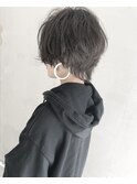 【Marl】ダークグレージュカラーのショートウルフ♪