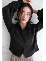 ラフィス ヘアー リノ 三宮店(La fith hair lino) 【La fith】センターパート×外はねボブ