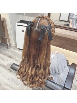 ヘアセット アリエス 新宿駅前店(aries) あみかちゅハーフツイン