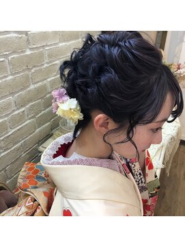 ヴァンカウンシル 豊橋店(Van Council) 着物スタイル♪清楚な可愛さの成人式ヘアセット☆