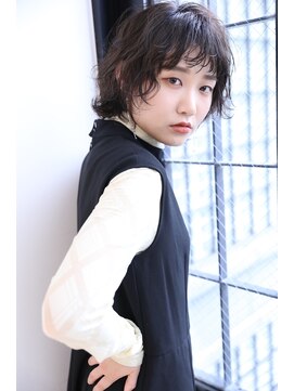 ノンダメージサロン ステラバイボヌール(Stella by Bonheur) パーマで簡単スタイリング♪ウェーブウルフショート