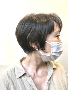 メイクス 表参道(MAKE'S omotesando) 前髪イメチェンうる艶ラベンダーショートボブ【TAKUYA】