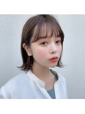 薄めワイドバング×外はねボブ PRIMA ange 中目黒