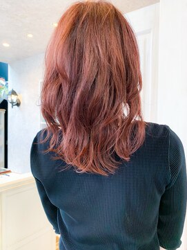 キャアリー(Caary) 福山美容院イルミナカラー人気Caaryピンクカラー/コーラルピンク