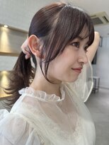 結んだ時に可愛い流れる顔まわり【肥田亜沙美】