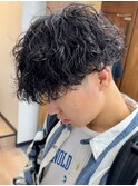 波巻きスパイラルパーマメンズマッシュツイストスパイラルパーマ