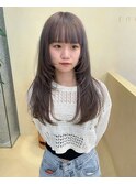【snuw mina】レイヤーカット/ラベンダーグレー/伏見