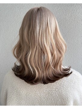 ブロンド 町田(BLONDE) エンドカラー_毛先カラー_毛先ブラウン