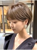 新宿 大人可愛い マッシュショート  丸みショート ショートボブ